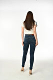 Skinny D135 Office Kadın Strech Jean Yüksek Bel Feminine 5 Cep Denim Pantolon 