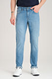 Slim D268 Günlük Erkek Straight Strech Jean Normal Bel Young 5 Cep Denim Pantolon 