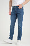 Slim D285 Günlük Erkek Straight Strech Jean Normal Bel Young 5 Cep Denim Pantolon 