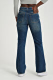 Klasik D310 Günlük Kadın Jean Straight Rigit Normal Bel Comfort 5 Cep Denim Pantolon 