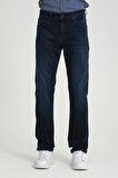 Regular D303 Günlük Erkek Straight Strech Jean Normal Bel Traditional 5 Cep Denim Pantolon 