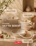 Ceraware Vetta 7 Parça Seramik Yapışmaz Tencere Tava Seti