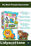Premium Zeka Geliştirici Eğitici Öğretici Eğlendirici El Göz Koordinasyonu My Best Puzzle Hayvanlar
