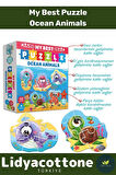 Premium Zeka Geliştirici Eğitici Çocuk El Göz Koordinasyonu My Best Puzzle Okyanus Hayvanları