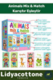 Premium Zeka Geliştirici Çocuk El Göz Koordinasyonu Animals Mix & Match Karıştır Eşleştir Eğlen