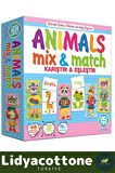 Premium Zeka Geliştirici Çocuk El Göz Koordinasyonu Animals Mix & Match Karıştır Eşleştir Eğlen