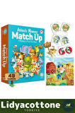 Premium Hafıza Güçlendiren Zeka Geliştirici Çocuk El Göz Kordinasyonu Animals Memory Match Up
