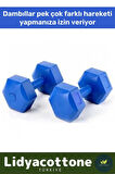 Dambıl Set Spor Egzersiz Vücut Kas Geliştirme Fitness Ağırlık Mavi 4 Kg * 2 Adet