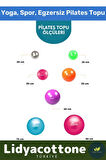 Mini Gymball 20cm Mavi Pilates Denge Egzersiz Topu Profesyonel Seri Şişirme Pompa