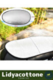 Motosiklet Sele Koruma Güneşliği 60 cm x 35 cm Lastikli Alüminyum Isı Yalıtımlı Hafif Su Geçirmez