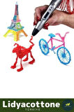 3d Pen Üç Boyutlu Yazıcı Kalem Printer Özel Üretim Bükülebilir ABS Plastik 3D Çocuk Renkli Filament