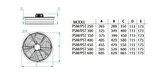 Fanex Fan Aspiratör Havalandırma Mantarhane 350 mm Çap