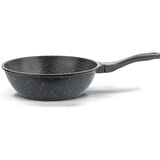 ThermoAD Granit Döküm Wok Tava 28 Cm Gri