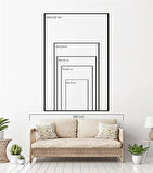 Yağlı Boya Dokulu Tablo Mavi Fonda Beyaz Altın Çiçekler U02051