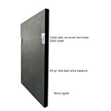 Yağlı Boya Dokulu Tablo Lacivert Beyaz Soyut U08083