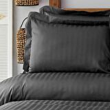 Karaca Home Charm Bold Antrasit %100 Pamuk Saten Çift Kişilik Nevresim Takımı