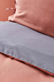 Karaca Home Basic Antrasit Terracotta Çift Taraflı Çift Kişilik Nevresim Takımı