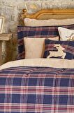 Woodland Lacivert %100 Pamuk Çift Kişilik Cozy Comfort Set