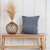 Karaca Home Savana Mavi Jakar Kırlent 45 cm x 45 cm