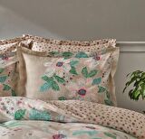 Karaca Home Nevresim Takımı %100 Pamuk Çift Kişilik Fiore Bej (Fitted)