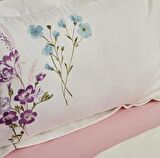 Karaca Home Loris Lila Çift Kişilik %100 Pamuk Saten Nevresim Takımı