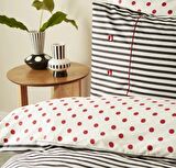 Karaca Home Nevresim Takımı %100 Pamuk Çift Kişilik Polka Siyah Çift Taraflı