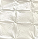 Karaca Home White Collection  Castello %100 Pamuk Tek Kişilik Puntolu Nevresim Takımı Beyaz