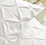 Karaca Home White Collection  Castello %100 Pamuk Tek Kişilik Puntolu Nevresim Takımı Beyaz