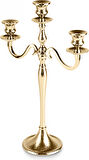 Karaca Home Rena 3'lü Şamdan Gold 44 cm