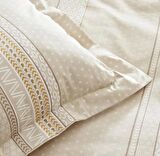 Karaca Home Keira %100 Pamuk Çift Kişilik Nevresim Takımı Bej