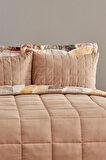 Karaca Home Lydia Çift Kişilik Stripe Comfort Set Bej