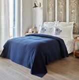 Karaca Home Fioris Mavi Çift Kişilik Nakışlı Nish Set