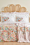 Karaca Home Sarthe %100 Pamuk Çift Kişilik Nevresim Pike Hediyeli Takım Multicolor