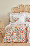 Karaca Home Sarthe %100 Pamuk Çift Kişilik Nevresim Pike Hediyeli Takım Multicolor