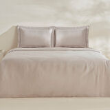 Karaca Home White Collection Felves %100 Pamuk Çift Kişilik Nevresim Takımı Açık Gri
