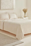 Karaca Home White Collection Felves %100 Pamuk King Size Nevresim Takımı Bej