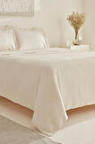 Karaca Home White Collection Felves %100 Pamuk King Size Nevresim Takımı Bej