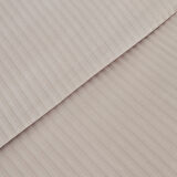 Karaca Home White Collection Vessa 120 Tel %100 Pamuk Çift Kişilik Çizgili Saten Nevresim Takımı Açık Gri