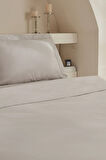 Karaca Home White Collection Ina 80 Tel %100 Pamuk Çift Kişilik Percale Nevresim Takımı Açık Gri