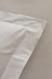 Karaca Home White Collection Ina 80 Tel %100 Pamuk Çift Kişilik Percale Nevresim Takımı Açık Gri