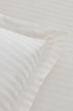 Karaca Home White Collection Minas 94 Tel %100 Pamuk Saten Çift Kişilik Nevresim Takımı Çizgili Beyaz