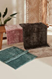 Karaca Home Jules Makarna Banyo Paspası Antrasit 60x90 cm