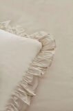 Karaca Home Pure Ruffle %100 Pamuk King Size Nevresim Takımı Ekru