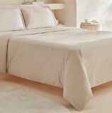 Karaca Home White Collection Lavin %100 Pamuk Çift Kişilik Nevresim Takımı Bej