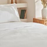 Karaca Home White Collection Lavin %100 Pamuk Çift Kişilik Nevresim Takımı Beyaz