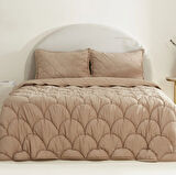 Karaca Home Cowrie Çift Kişilik Luxury Comfort Set/Uyku Seti Bej