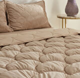 Karaca Home Cowrie Çift Kişilik Luxury Comfort Set/Uyku Seti Bej