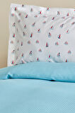 Karaca Home Joy Sail %100 Pamuk Çift Kişilik Pike Takımı Turkuaz 200 x 220 