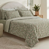 Karaca Home Carlo %100 Pamuk Tek Kişilik Nevresim Takımı Adaçayı