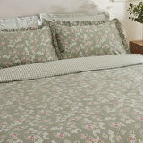 Karaca Home Carlo %100 Pamuk Tek Kişilik Nevresim Takımı Adaçayı